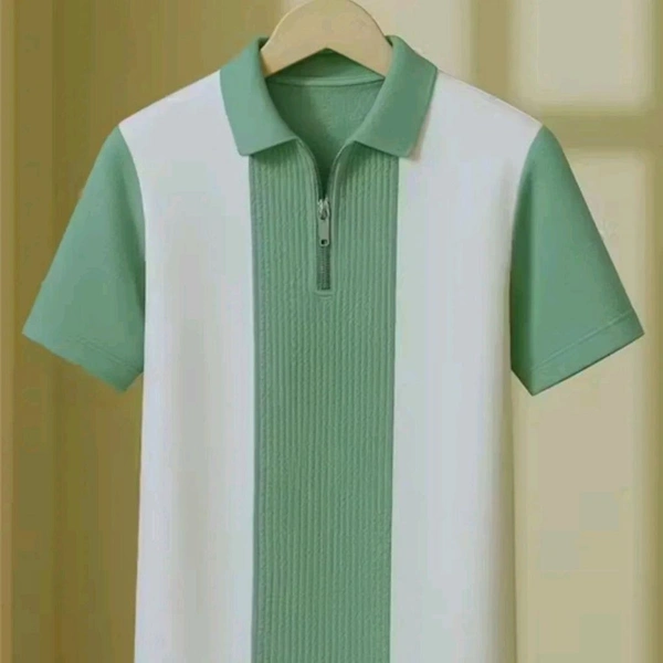 Polo Shirt With A Quarter -Zip Design  - All Size Available