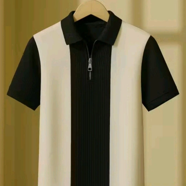Polo Shirt With A Quarter -Zip Design  - All Size Available