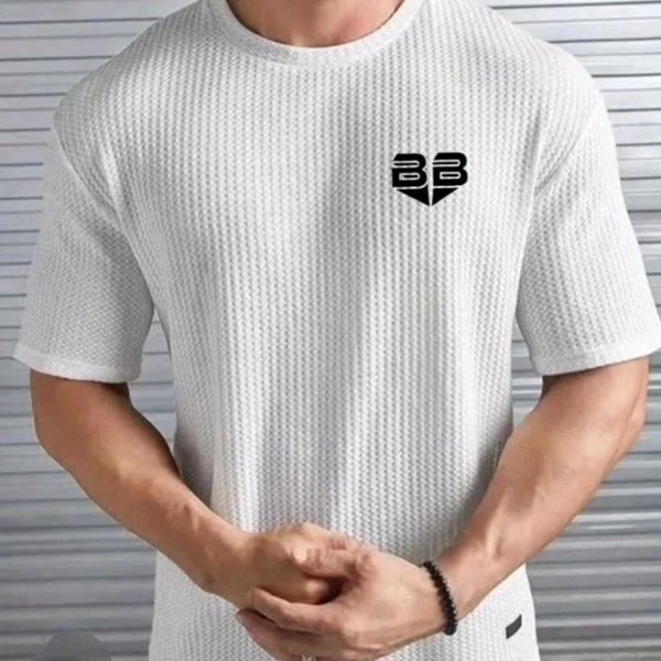Men's Textured T-shirt  - All Size Available