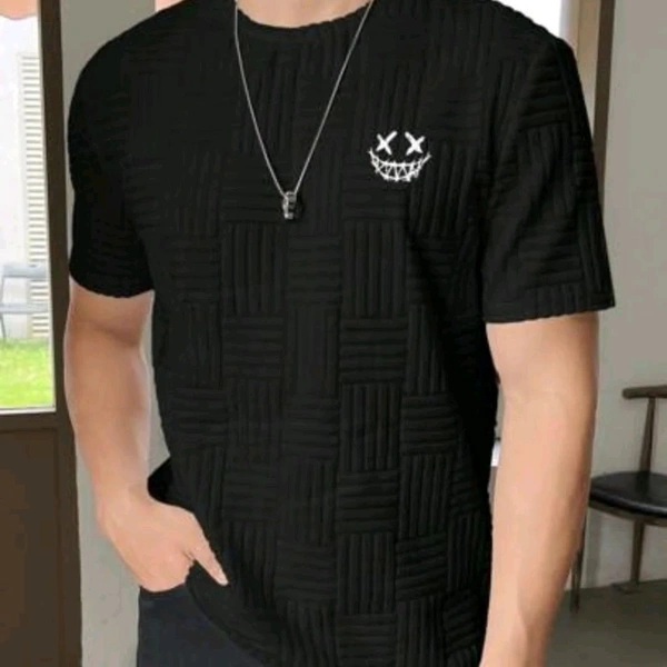 Men's Textured T-shirt  - All Size Available