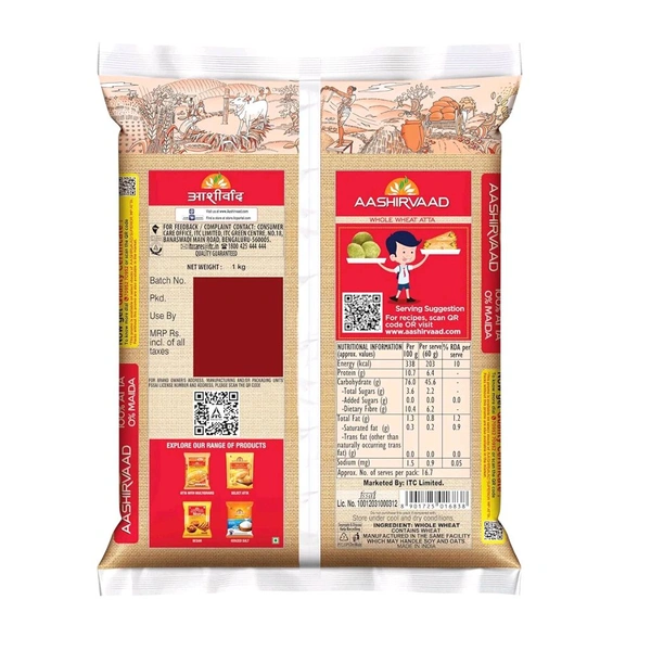 Aashirwad Aata - 1kg