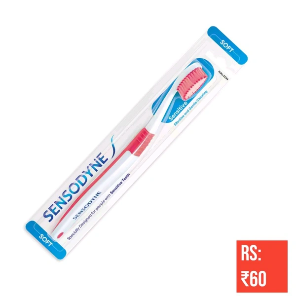 Sensodyne Sensitive Tooth Brush With Soft Rounded Bristles