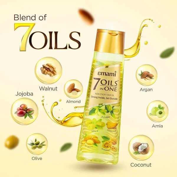 Emami 7oil - 200ml, free 30ml Emami kesh king