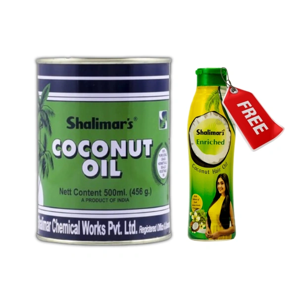 Shalimar's Coconut Oil - 500ml, free  Shalimar's enriched