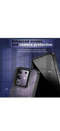 Vivo T4x Transparent Rubber  - Black