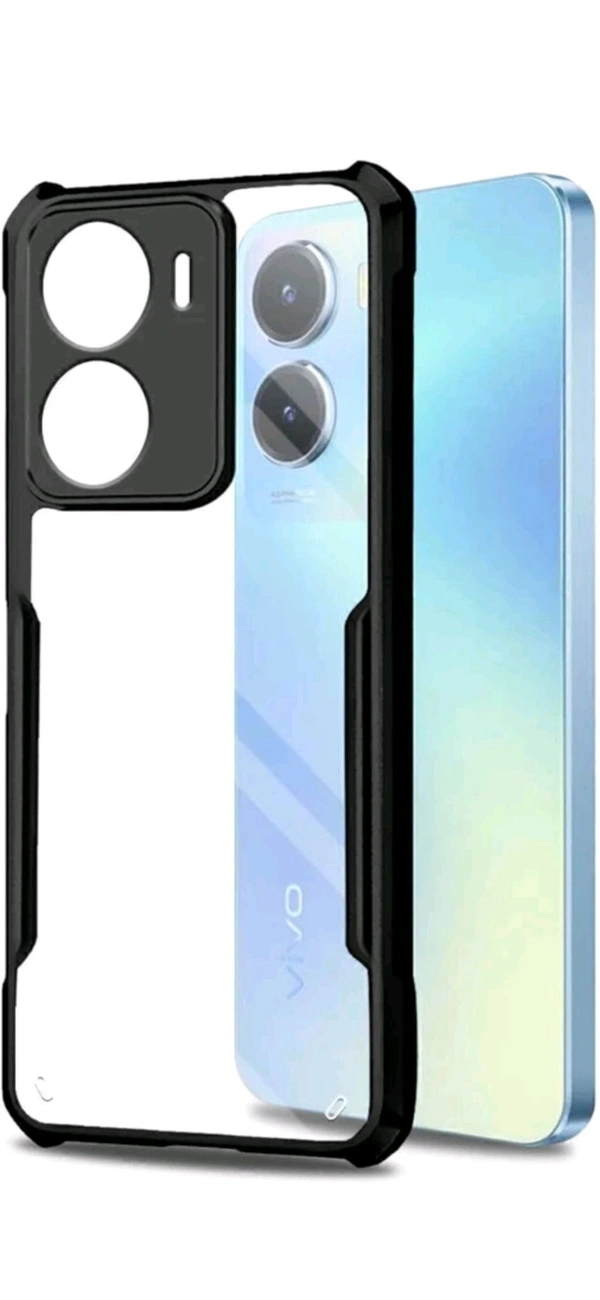 Vivo T2x 5g Transparent Cover  - Black