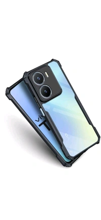 Vivo T2x 5g Transparent Cover  - Black