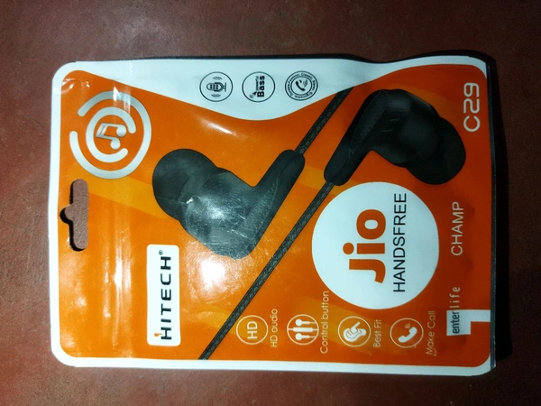 Wire Earphone  - Black, 1m