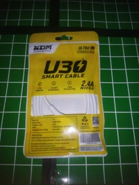 ⚡ USB CABLE (Type -B) - White, 1 Meter