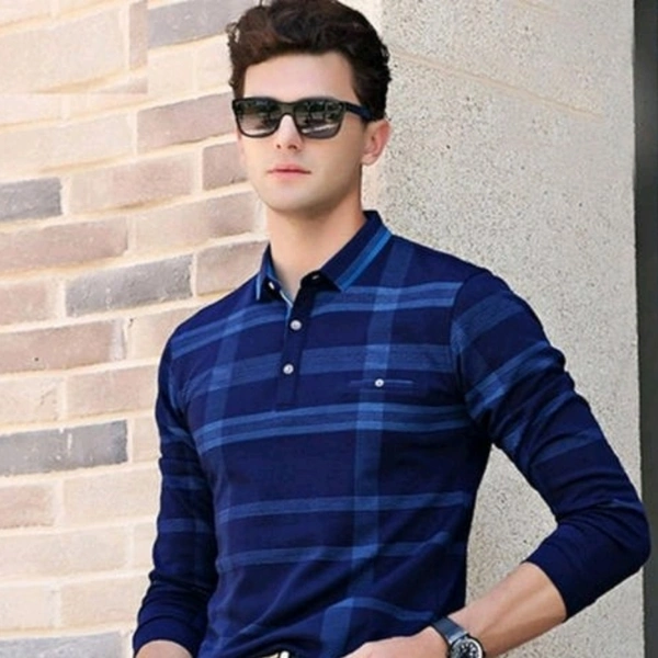 Classy Retro Men Tshirts - Blue, XL