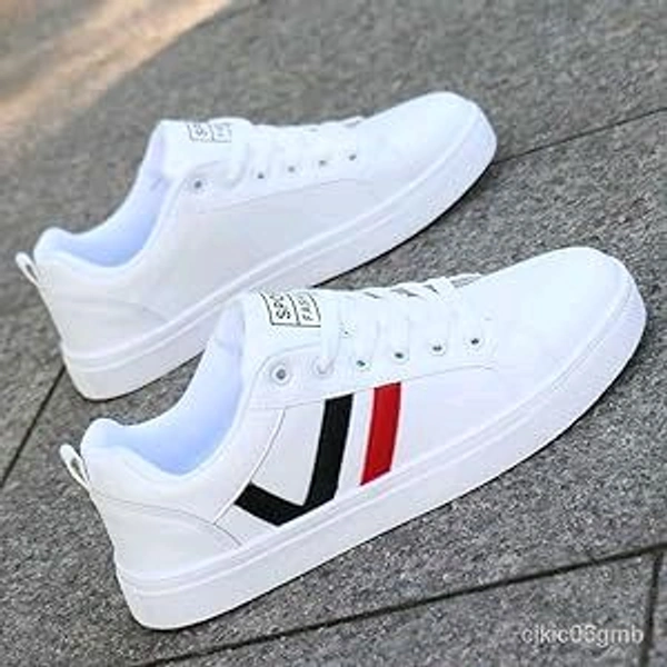 Casual White Sneakers For Men - 8