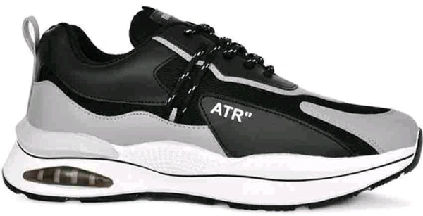 Men's Stylish Black Sneakers - 8
