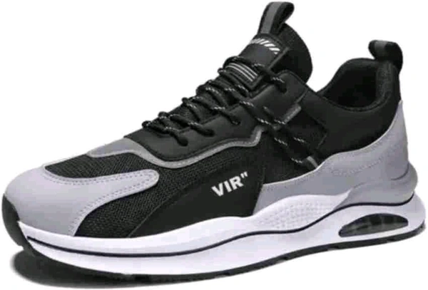 Men's Stylish Black Sneakers - 9