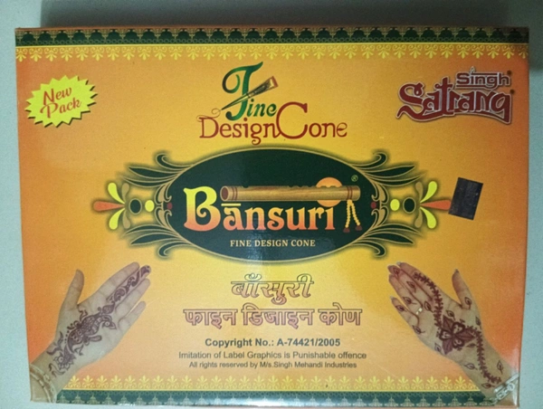 Bansuri Mehndi (बांसुरी मेहंदी कोण) Mrp- 5