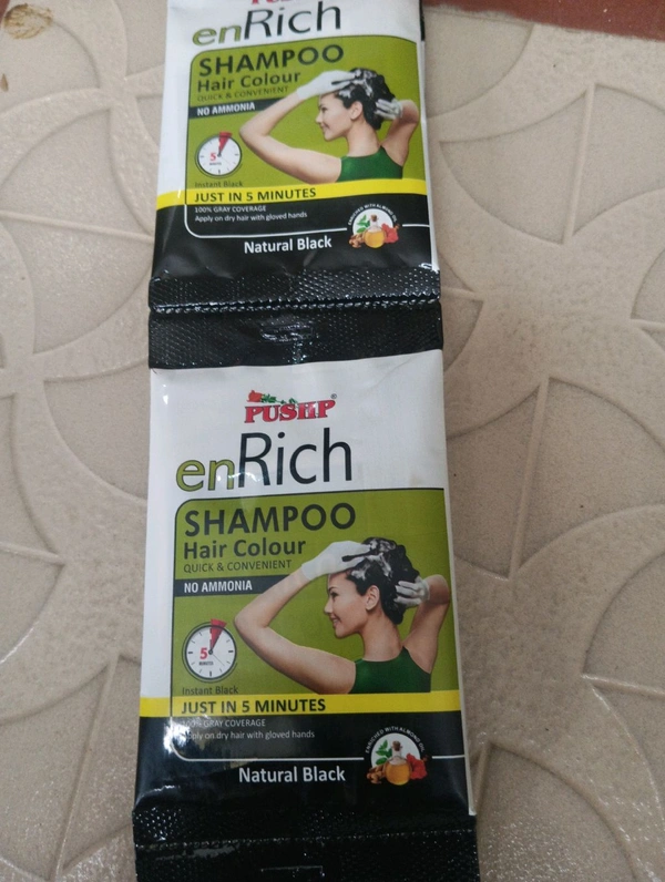 Pushp Shampoo Hair Colour Mrp 20