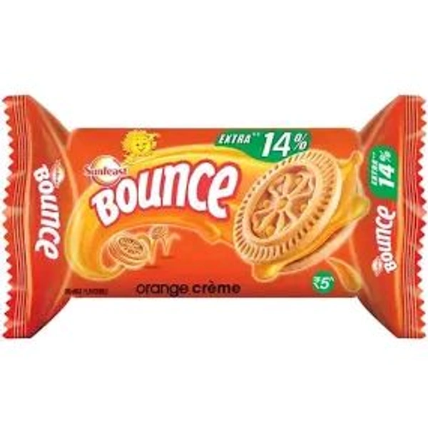 Sunfeast Bounce Orange MRP 5 - Cartoon