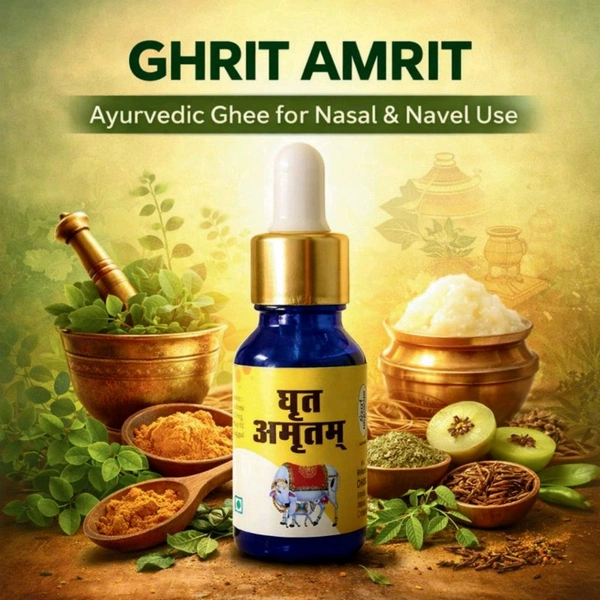 Only Ayurved Ghrit Amrit Nasy Ghee – Ayurvedic Sinus & Allergy Relief, Cold & Respiratory Support