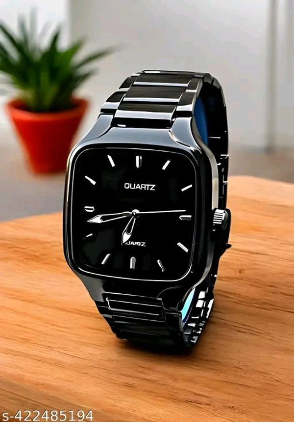 AKIROX NoirEdge™ Premium Square Dial Watch - Black