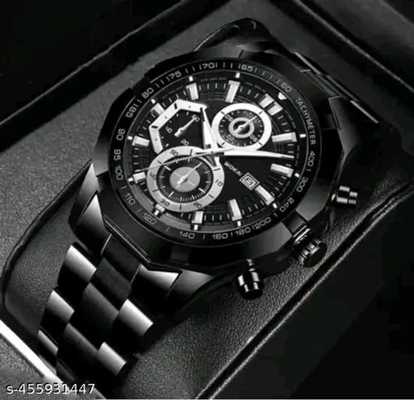 AKIROX Black Titan ChronoSteel Watch
