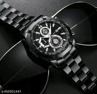 AKIROX Black Titan ChronoSteel Watch