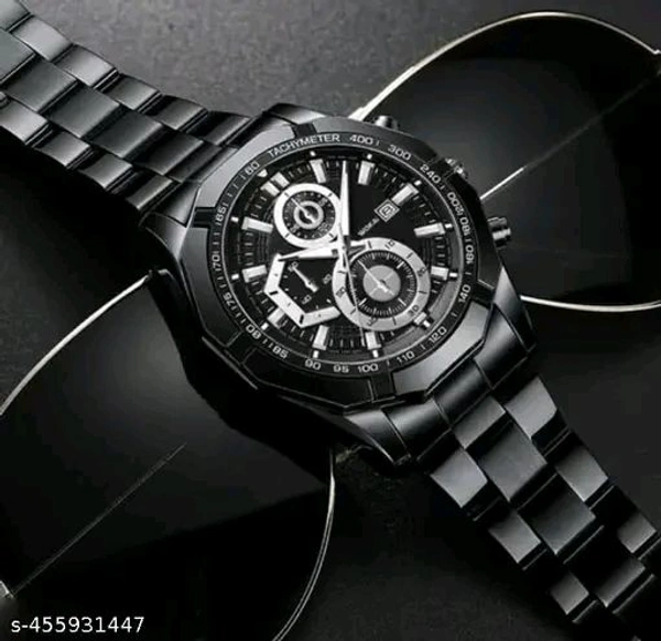 AKIROX Black Titan ChronoSteel Watch