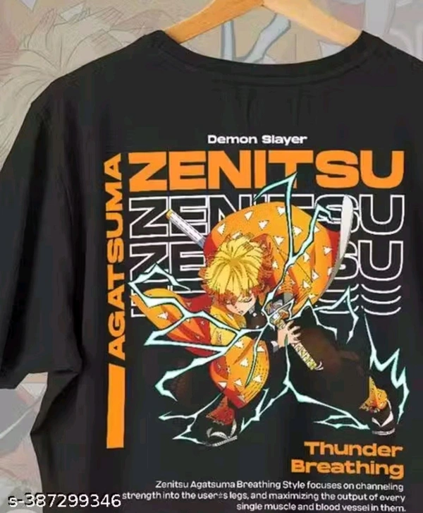 AKIROX Zenitsu Thunder Breathing Oversized Anime Tee - XXL