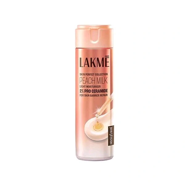 Lakme Peach Pro Ceramide Moisturizer with Vitamin E 
For Dry Normal & Sensitive Skin 200ml