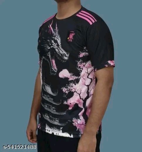 Men's Dragon Samurai T-Shirt Bold black tee featuring a fierce