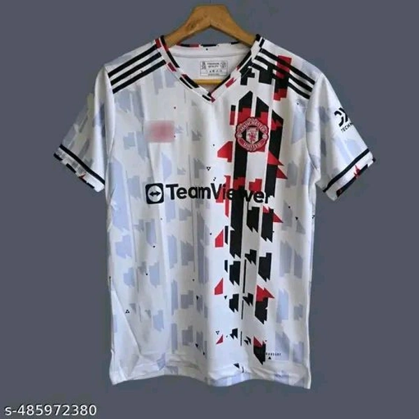 "Show your Red Devils pride with this classic Manchester United jersey. Featuring premium fabric and authentic detailing, it's perfect for match days or everyday wear. A must-have for every true fan. COD & pan-India shipping available!"