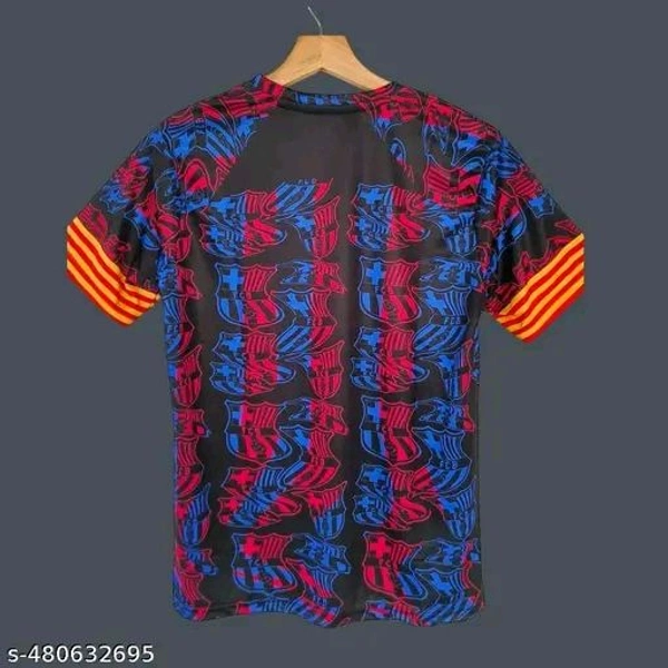 "Show your Barça pride with the official-style Spotify-front jersey. Sleek design, breathable fabric, and modern fit—perfect for match days or casual wear. For every true Culé. COD & fast delivery across India!"