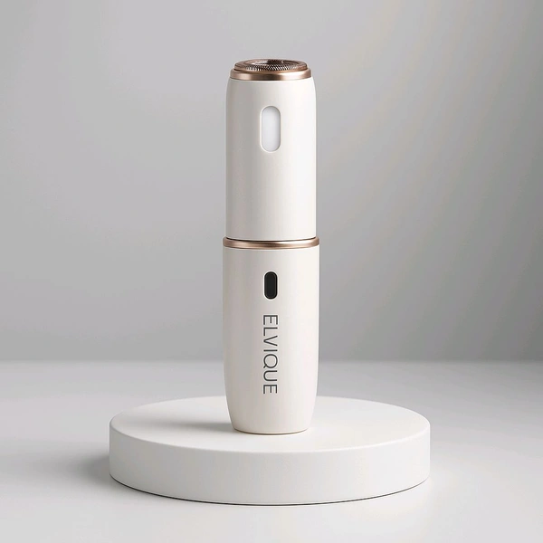 2-in-1 Rechargeable Facial Hair Remover & Eyebrow Trimmer for Women.