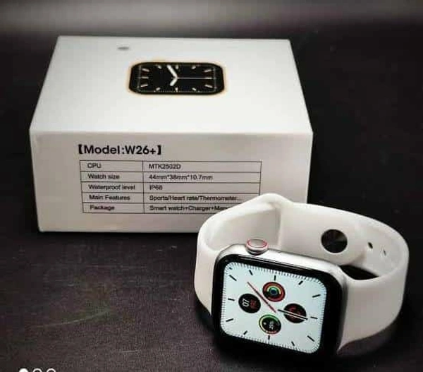 W26+ SMART WATCH  - White, free