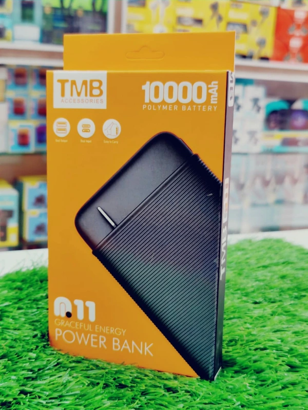TMB 10000mah Powebank - BLACK, FREE