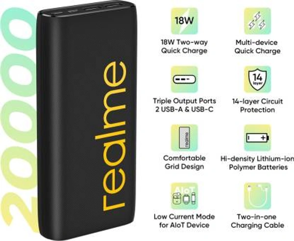 REALME Realme Powerbank 10000mah - Black, M