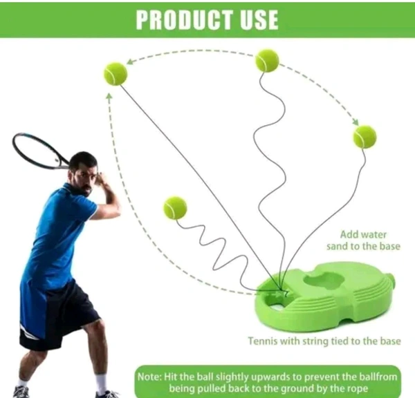 GRS Tennis Trainer Rebound Ball With String | Solo Player