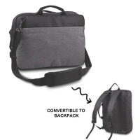 Caro multipurpose laptop sling cum backpack - Black