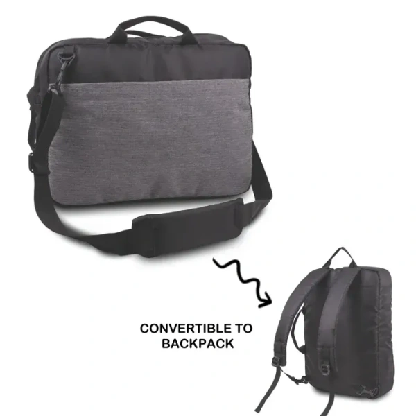 Caro multipurpose laptop sling cum backpack - Black