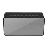 Urban Gear Bluetooth Speaker Cum Mirror Alarm Clock use for Personal, Office, Corporate Gifting - Black