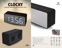 Urban Gear Bluetooth Speaker Cum Mirror Alarm Clock use for Personal, Office, Corporate Gifting - Black
