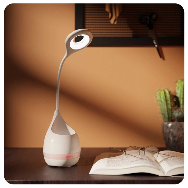 XECH T2 Table Lamp with Pen Stand - White