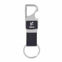 Caro Stylish Metal Keychain for Corporate Gifting & Business Promotions - Black