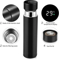 Caro Black Temperature Travel Tumbler - 500ml, Red