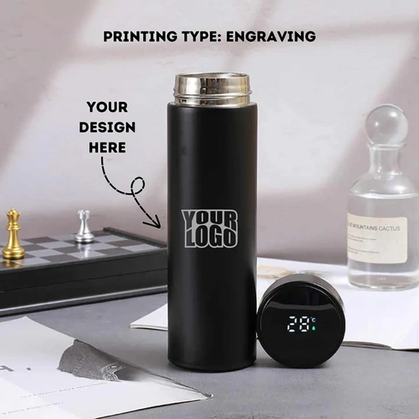 Black Temperature Travel Tumbler