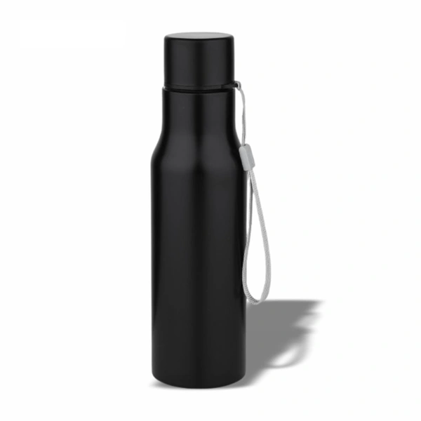 Caro White Stainless Steel Water Bottle - 750ml, Matte Black