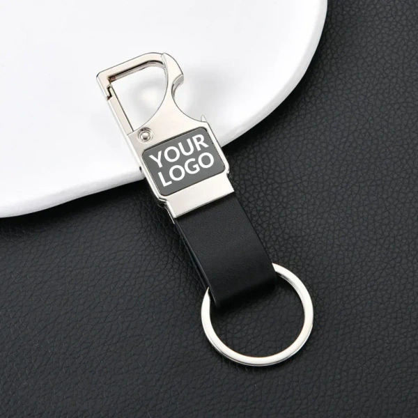 Caro Stylish Metal Keychain for Corporate Gifting & Business Promotions - Black
