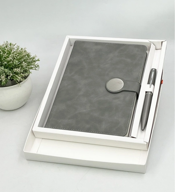 Caro Elegant Diary and Pen Gift Set 2 in 1 Giftset for Corporate Gifting and promotional use  - A5, Black