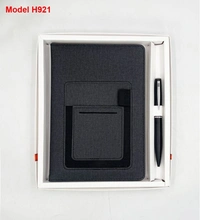 Caro 2 in 1 Multifunctional Notebook Diary and Metal Pen Giftset - A5, Brown