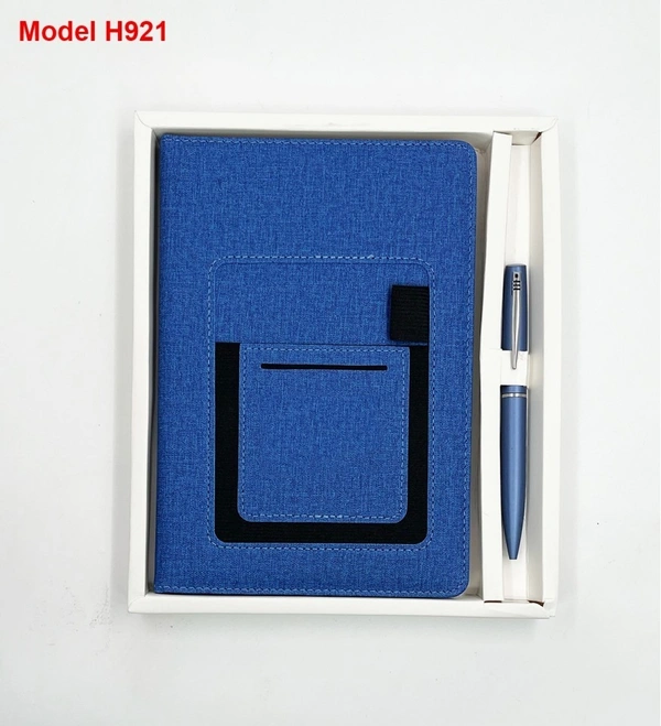 Caro 2 in 1 Multifunctional Notebook Diary and Metal Pen Giftset - A5, Brown