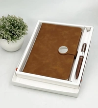 Caro Elegant Diary and Pen Gift Set 2 in 1 Giftset for Corporate Gifting and promotional use  - A5, Black