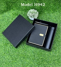 Caro 3 in 1 Giftset - Flask Bottle, Diary & Pen - A5 - 500ml, Red